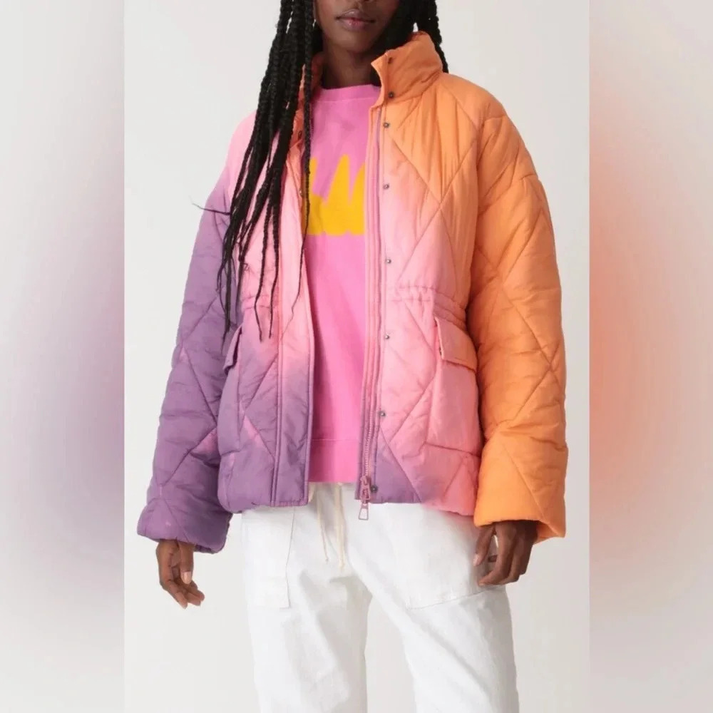 NWT Electric & Rose Aiden Ombré Quilted Jacket